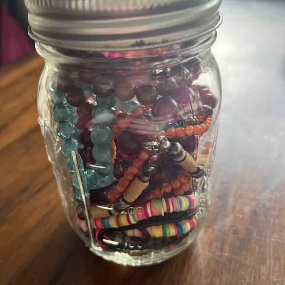 Mystery Jewelry Jar Colorful Bracelets And Necklaces Boho - Picture 6 of 9